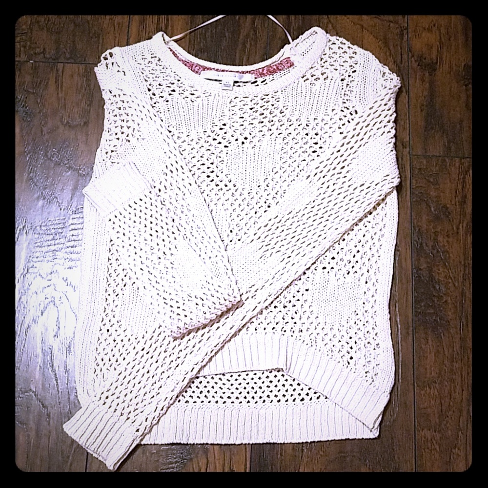 Lauren Conrad knitted hearts sweater